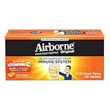 Airborne Zesty Orange Effervescent Tablets, 36 count - 1000mg of Vitamin C - Immune Support Supplement