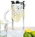 Elegant Chill Glass Carafe Water Pitcher – For The Modern Home - Thin, Functional Scandinavian Design – Premium Quality Borosilicate Glass – Stainless Steel Lid – 1300ml/44oz.