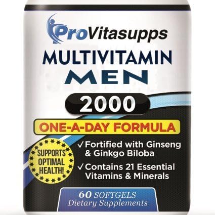 Multivitamin for Men by Pro Vitasupps, 60 Gel Caps