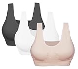 Cabales KINYAOYAO Women's 3-Pack Seamless Wireless