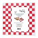 Deli Wax Paper Sheets - Food Paper Liners for Plastic Food Basket. Grease Resistant - Red and White Checkered Sheets 12x12 - Free eBook
