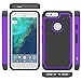 Google Pixel Case, LK [Shock Absorption] Drop Protection Hybrid Dual Layer Armor Defender Protective Case Cover for Google Pixel (Purple)