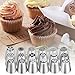 Russian Piping Tips,20 PCS Ymiko Russian Nozzles Piping Tips with 20 Disposable Piping Bags+ 2Colour Coupler Cake Decorating Set kit For Cake Cupcake Decorating