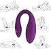 G-Spot Vibrators, Xocity, Clitoral Nipple Anal Vagina Vibrator with 10 Vibrations 10M Remote Control, Adult Sex Toys with Dual Motors for Women Men Male Female Couples Play, Purplethumb 1