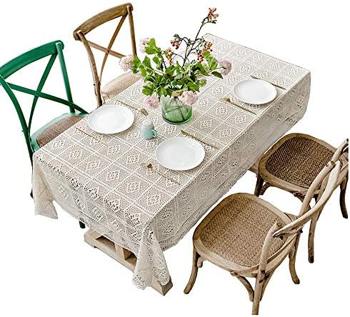 Ping Bu Qing Yun Tablecloth - Nordic Lace Openwork Tablecloth Home Coffee Table Table Kitchen Restaurant Rectangular Table Decoration Cloth Tablecloth (Size : 130x180cm)