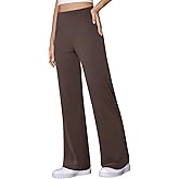 COPYLEAF Wide Leg Yoga Pants Women Stretch Dress Work Pants with Pockets Lounge Casual Sweatpants