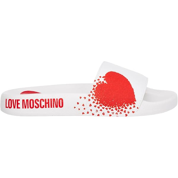 Amazon.com | Love Moschino Women's Slides Sandal Printed