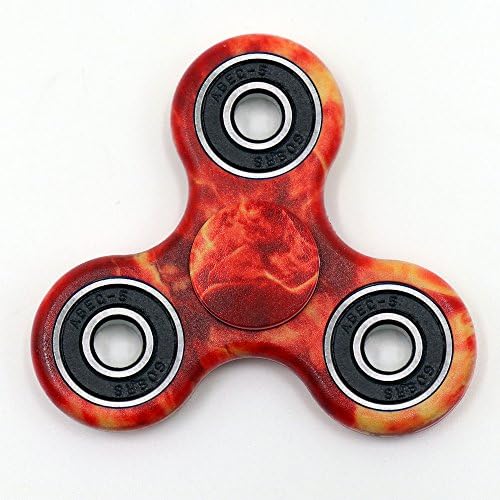YLINGSU TRI- Fidget Spinner Hand Spinner ADD ADHD Focus Toy Ultra Durable High Speed Rotate (red color)