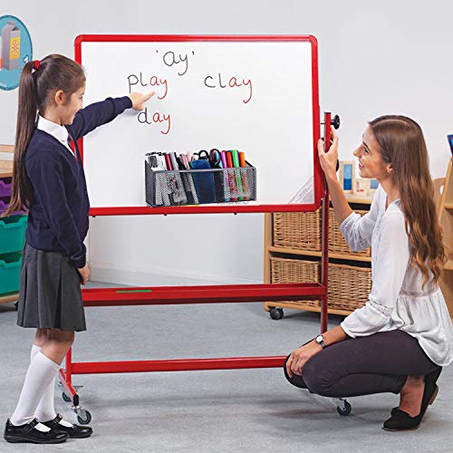 Magnetic Pencil Holder Magnetic Storage Basket with 3 Generous Compartments Organizer with Extra Strong Magnets -Perfect Mesh Pen Holder Perfect for Whiteboard, Refrigerator(Black)