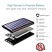 Solar Charger Portable Charger 24000mAh PLOCHY Power Bank Fast Charging External Battery Backup 3-Port output USB &Dual input for All Cell/Smart Phone Tablet,IPhone,IPad, Galaxy,Android & More
