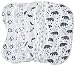 Muslin Burp Cloths Baby Burping Bibs 100% Natural Cotton 5-Pack Large 6 Layers Thick Soft Absorbent Cloth Spit Up Dribble Towels Rags for Newborns Baby Boy or Girl Unisex by ShoppeWatch BB28