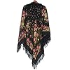 Pavlovoposadskiy Platok Women's Russian Wool Shawl With Wool Fringes