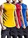 Neleus Workout Athletic Muscle Tank with Hoods Pack of 3