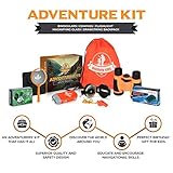 Discover Kids - Outdoor Exploration and Adventure Kit - Children's Toys, Binoculars, Flashlight, Compass, Whistle, Magnifying Glass, Backpack. Designed for Children, Great STEM Gift for Kids