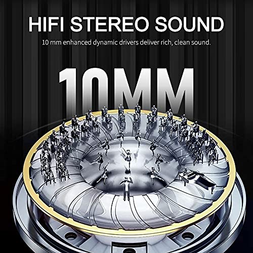 Wireless Earbuds, Bluetooth 5.0 Earphones Hi-Fi Stereo Active Noise Cancelling Headphones 32H Playtime True Wireless Earbuds IP7 Waterproof Headset In-Ear Headphones with Mic and Type C for Travel Gym