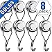 LOVIMAG Swivel Swing Strong Magnetic Hooks, 75LBS Magnetic Hooks Heavy Duty for Cruise, Home, Kitchen, Workplace, Office and Garage, 67.5mm(2.66in) in Length - Pack of 8