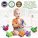 VATOS Baby Dinosaur Toy Car, 6 Pack Pull Back Car Toys for 1 2 3 Year Old Boy & Girl | Dino Car Toys for Toddler & Kids Toy Car Creative Gifts for Kids, Animal Vehicles Party Favors