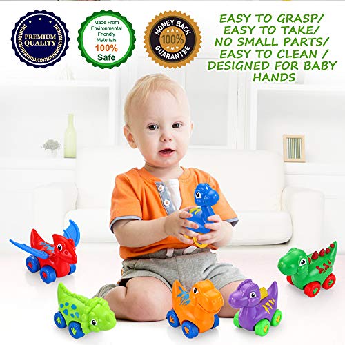 5 VATOS+Dinosaur+Toddler+Creative+Vehicles