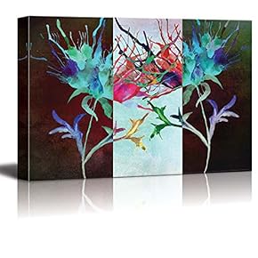 Vibrant Color Splash with Alternating Backgrounds - Canvas Art Home Art - 12x18 inches