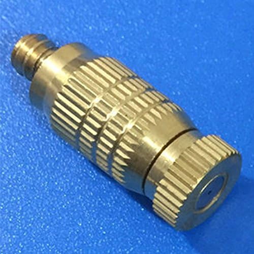 Almabner Brass Misting Nozzles,10pcs Threaded Brass Fog Mist Nozzle Spray Sprinkler Head,Garden Watering Sprayer Sprinkler Heads Hose Fitting Connector - Image 3