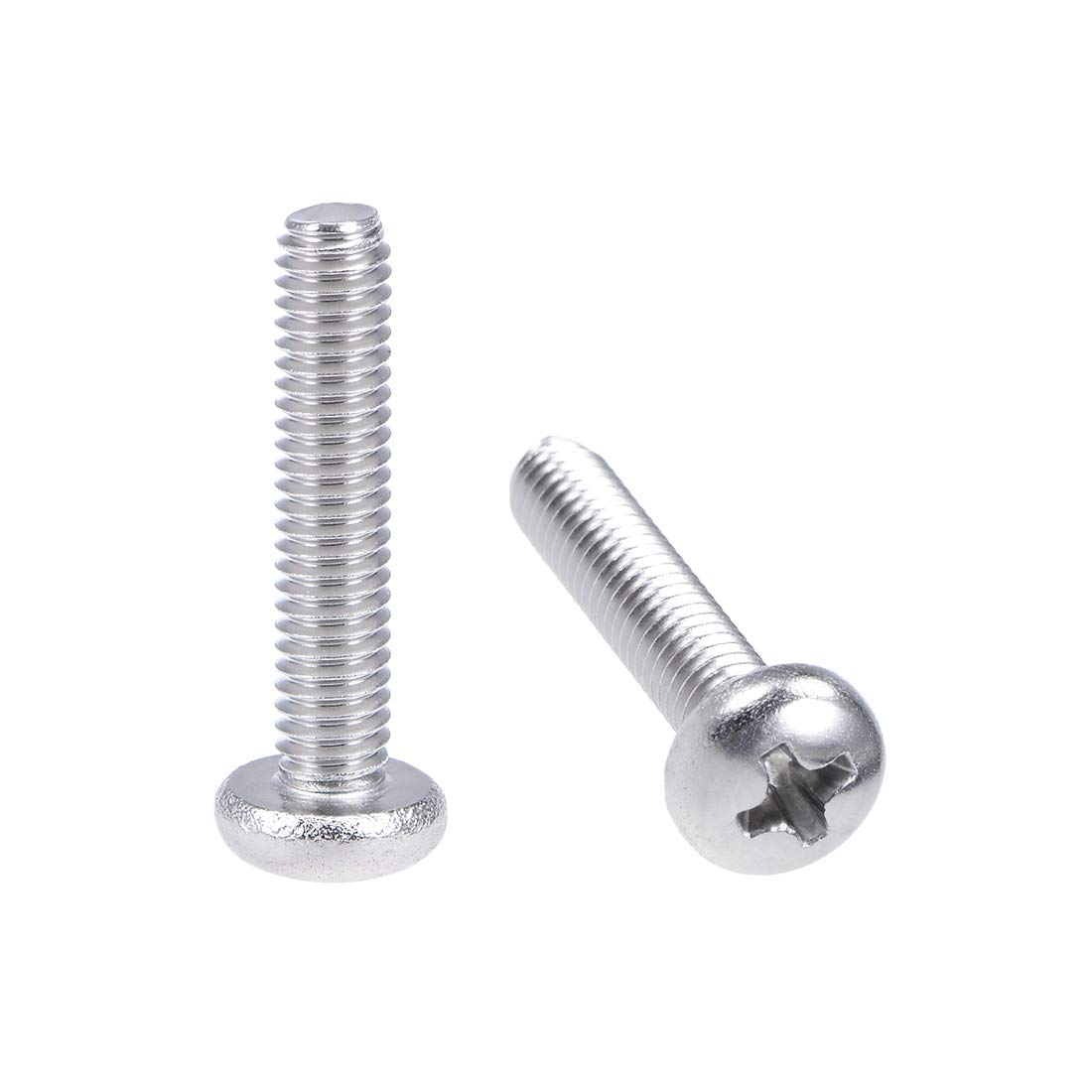 sourcing map M4x20mm Machine Screws Pan Phillips Cross Head Screw 304 Stainless Steel Fasteners Bolts 30Pcs