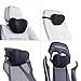 Conthou Car Neck Pillow Memory Foam for Cervical Pain Relief, Ergonomic Neck Support with Extender Strap for Car Seat, Office Chair, Recliner and Gaming Chair