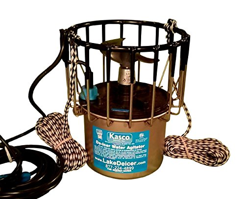 Kasco Marine 2400D025 - De-Icer, 1/2hp, 120 volts, Clears A Circle Up To 50' Diameter, 25' Cord
