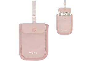 YOYI YOYI RFID Undercover Bra Wallet,Hidden Travel Pouch,Secret Stash Pocket - Credit Cards & Money & Valuables with Adjustable,Elastic Strap Suitable for All Bra Sizes