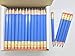 Half Pencils with Eraser - Golf, Classroom, Pew, Short, Mini, Non Toxic - Hexagon, Sharpened, #2 Pencil, Color - Blue, Box of 72 (half gross) Blue Golf Pocket Pencils ™