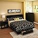 South Shore Trinity Full Queen 4 Piece Bedroom Set in Pure Black