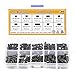 Sutemribor 400 Pcs 20 Sizes, 4#-40 to 10#-32 Set Internal Hex Drive Cup-Point Set Screws Assortment Kit