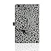ACdream Lenovo TAB3 8 Case, Folio Protective Premium Leather Tablet Case for Lenovo TAB3 8 inch Tablet(2016 release), Black-White-Leopard