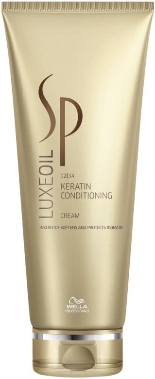 Wella SP SP Luxe Oil Keratin Nourishing Cream Conditioner 200 ml 4084500605978, gold, 200 ml (Pack of 1)