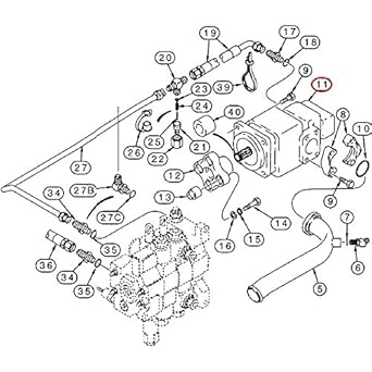 Amazon.com: Hydraulic Pump 87433897 Case Replacement part ... wiring diagram for 580b case backhoe 