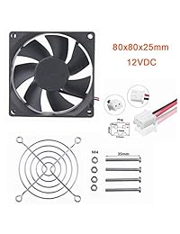gdstime 12 V 80 mm x 80 mm x 25 mm DC sin escobillas ventilador de refrigeración