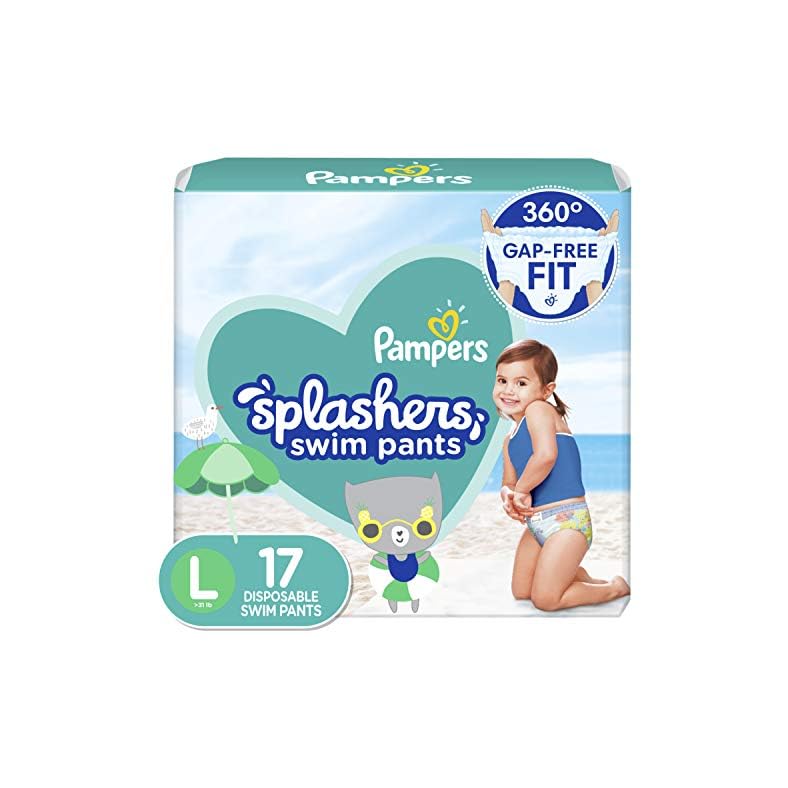 Pampers Splashers Swim Diapers Size L 17 Count
