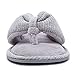 RockDove Women's Terry Thong Slipper, Size 9-10 US Women, Grey