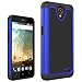 ZTE Maven 2 case, ZTE Prestige case, ZTE Sonata 3 case, NOKEA [Shock Absorption] Hybrid Armor Defender Protective Case Cover for ZTE Avid Plus / Chapel N9132 Z828 Z832 Z831 (Black Blue)