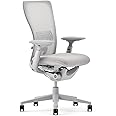 Haworth Zody Standard Posture Mesh Office Chair – Ergonomic Desk Chair with Pneumatic Seat Height Adjustments and Forward Tilt Option - with Lumbar Support (Cement)