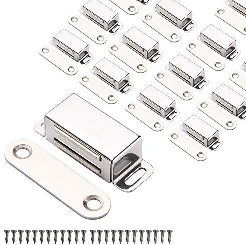Mousike Cabinet Magnets 20 lbs Stainless Steel Door Catch 15 Pack