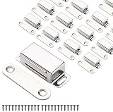 Mousike Cabinet Magnets 20 lbs Stainless Steel Door Catch 15 Pack