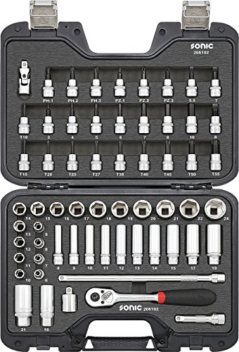 Sonic tools mcs socket and bit socket 3/8" 61pcs tool set - …