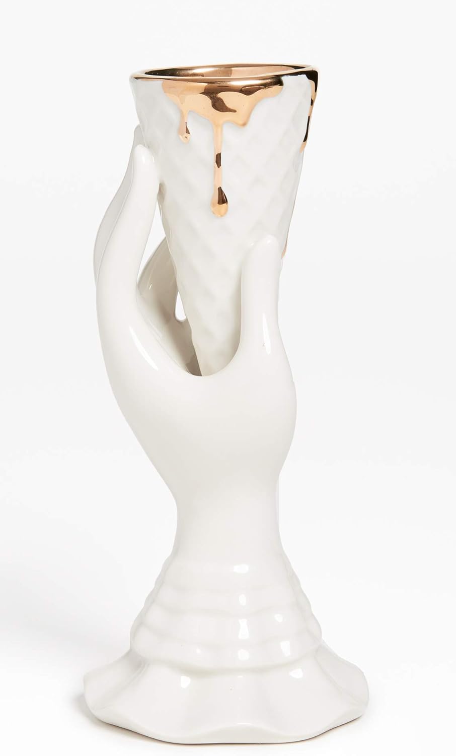 Jonathan Adler Women s Gilded I Scream Vase B07T3Q87XJ