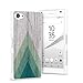 Case for Sony Z5 Compact, CasesByLorraine Wood Print Geometric Triangle Pattern Case Slim Hard Plastic Back Cover for Sony Xperia Z5 Compact (S01)