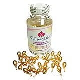 Dermaline - Vitamin E & Aloe Vera Ceramide Snip Off Capsule 1,000 I.U. - Daily Skin Moisturizer Youth Restoring Formula