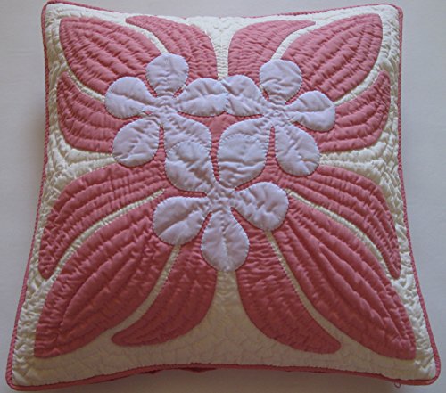 Hawaiian Quilt 2 Pillow Covers Cushions 100 Hand Quilted Hand