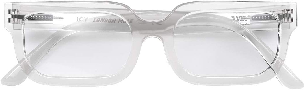 LONDON MOLE® Icy reading glasses, Gloss Transparent, +1.5 Magnification (Pack of 1)