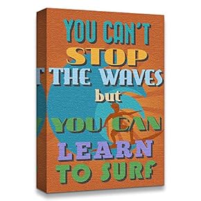 Canvas Wall Art Inspirational Words for Office Painting Artwork for Home Prints Framed - 12x18 inches