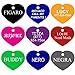 Dog ID Tags Personalized | Many Shapes to Choose from| 8 Colors | by CNATTAGS