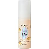 SOQU Moisturizing & Gentle Rice Serum – Niacinamide, Hyaluronic Acid, Korean Rice Extract, Vegan, Cruelty-Free, 1.7 fl.oz